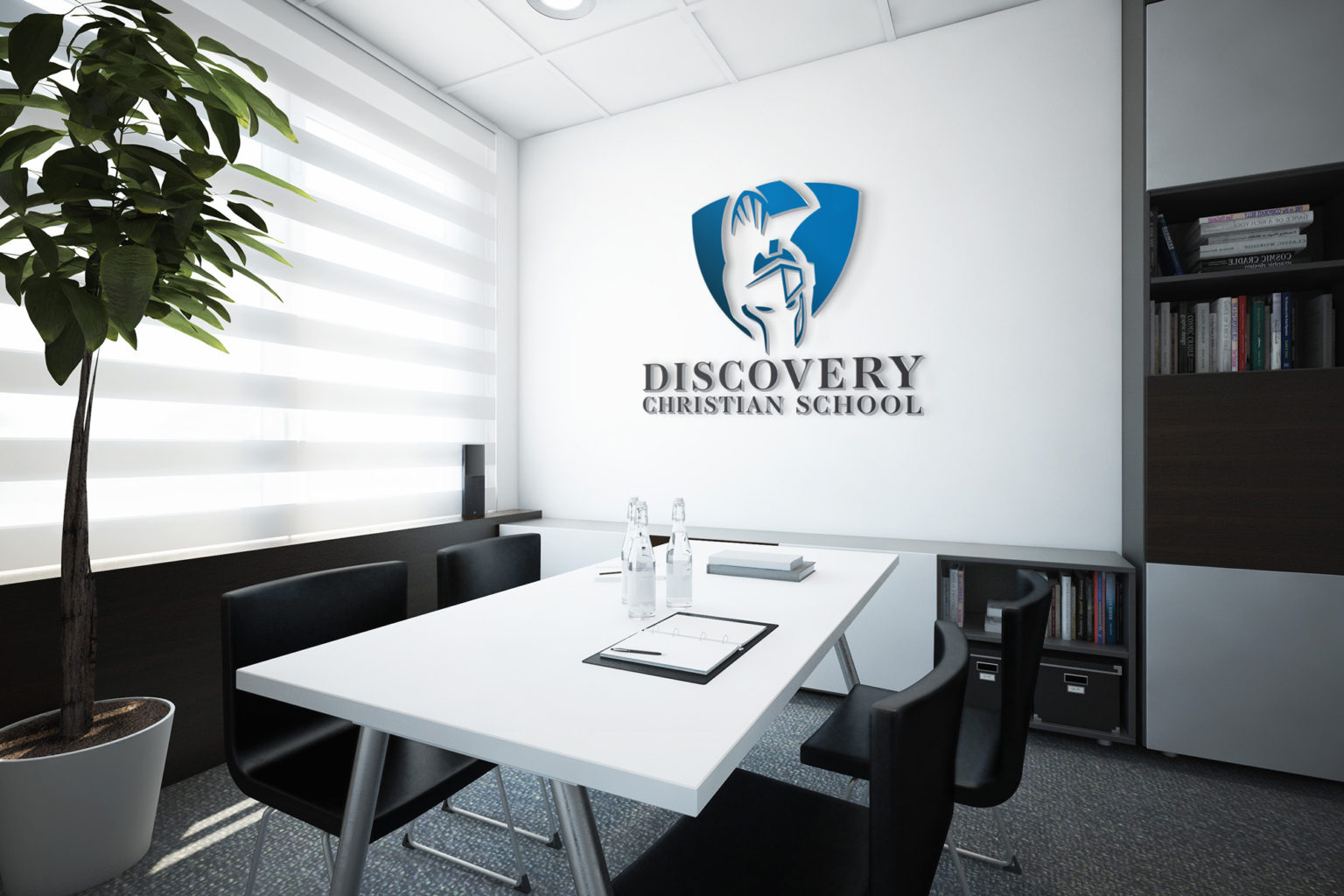 Discovery Christian School logo and office signage by Gova Creative