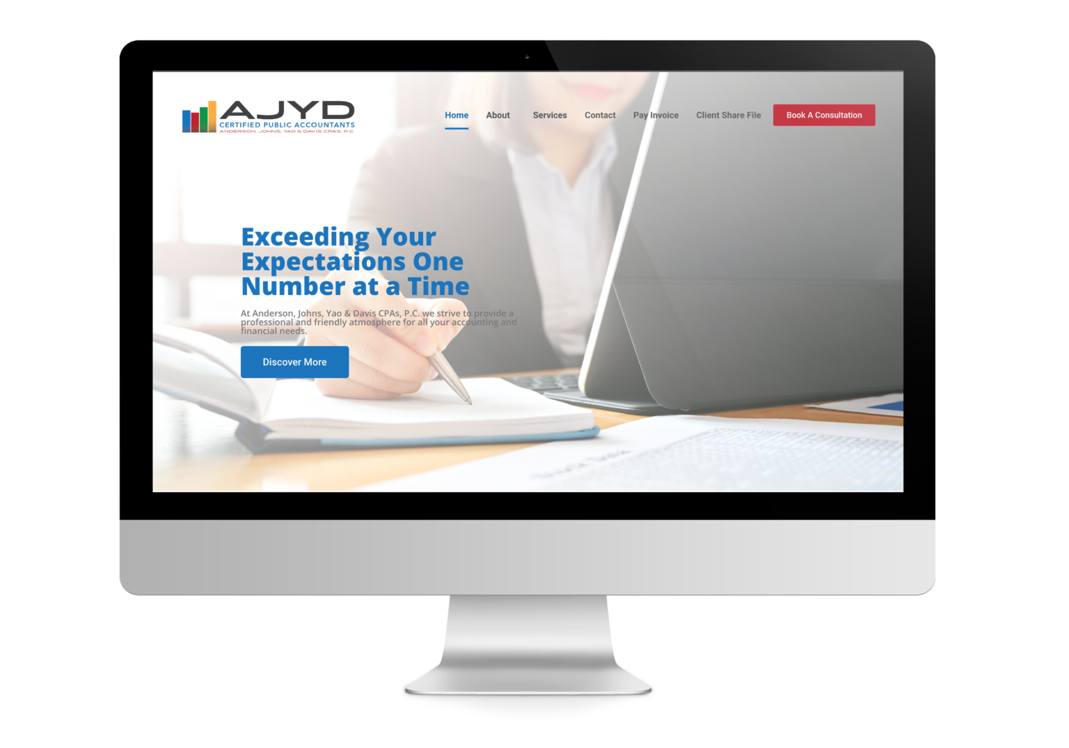 AJYD CPA website designed by Gova Creative