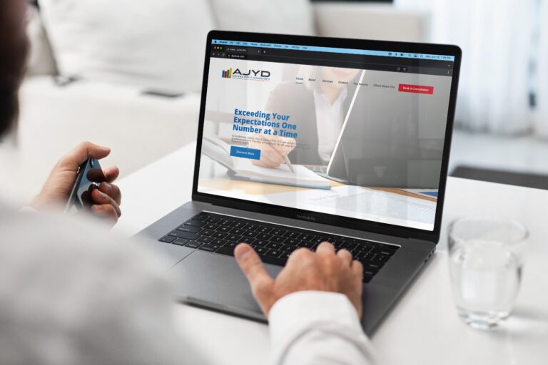 Web design for a business website