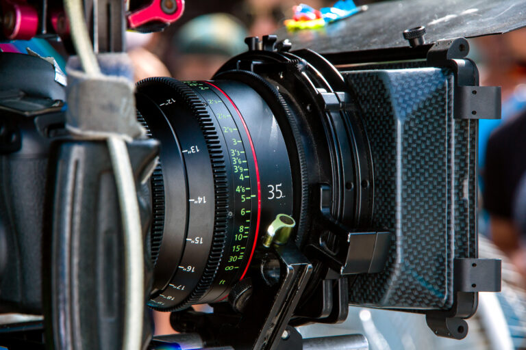 Filming during video production for social media