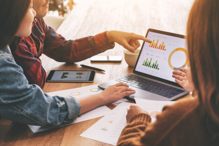 Data analytics dashboard for digital marketing