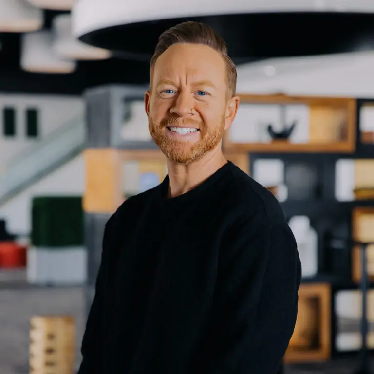 A picture of the CEO and found of Gova Creative, a marketing agency.